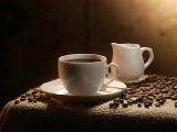 香濃咖啡與咖啡豆